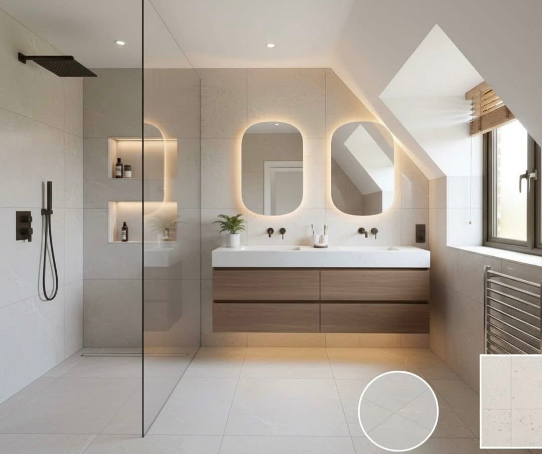 After bathroom renovation